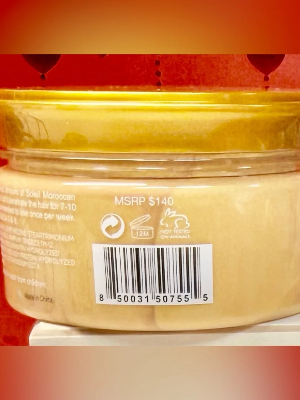 Moroccan Hair Mask — Nourishing Gold Hair Treatment - New MSRP $140